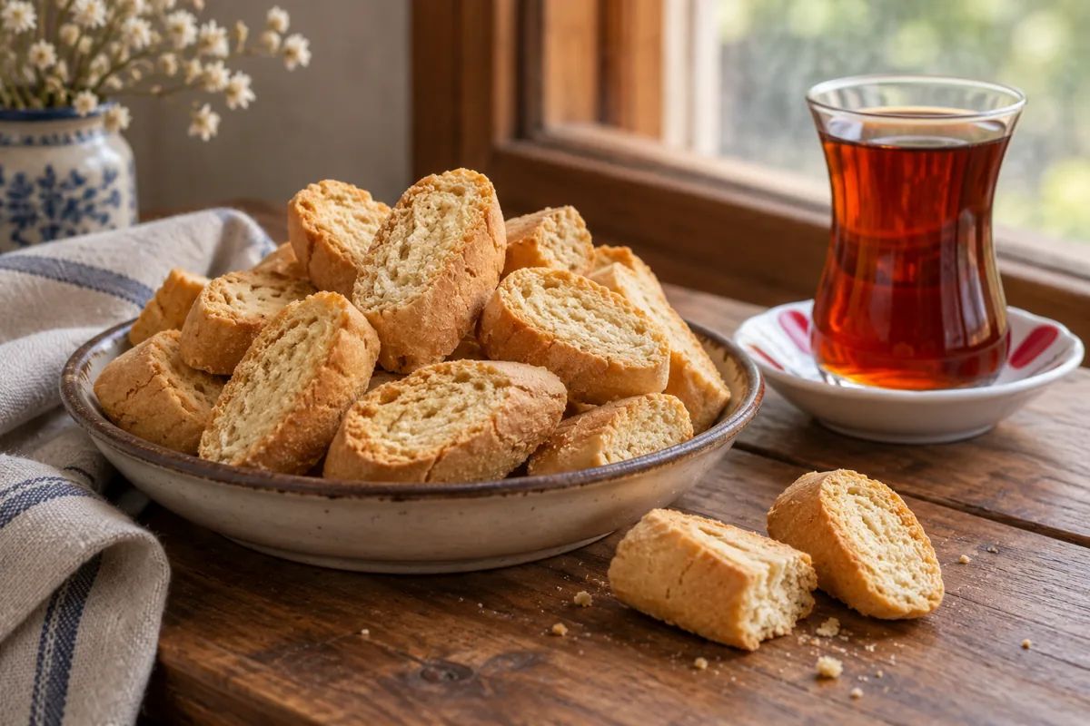 Çay yanında Beypazarı kurusu sunumu